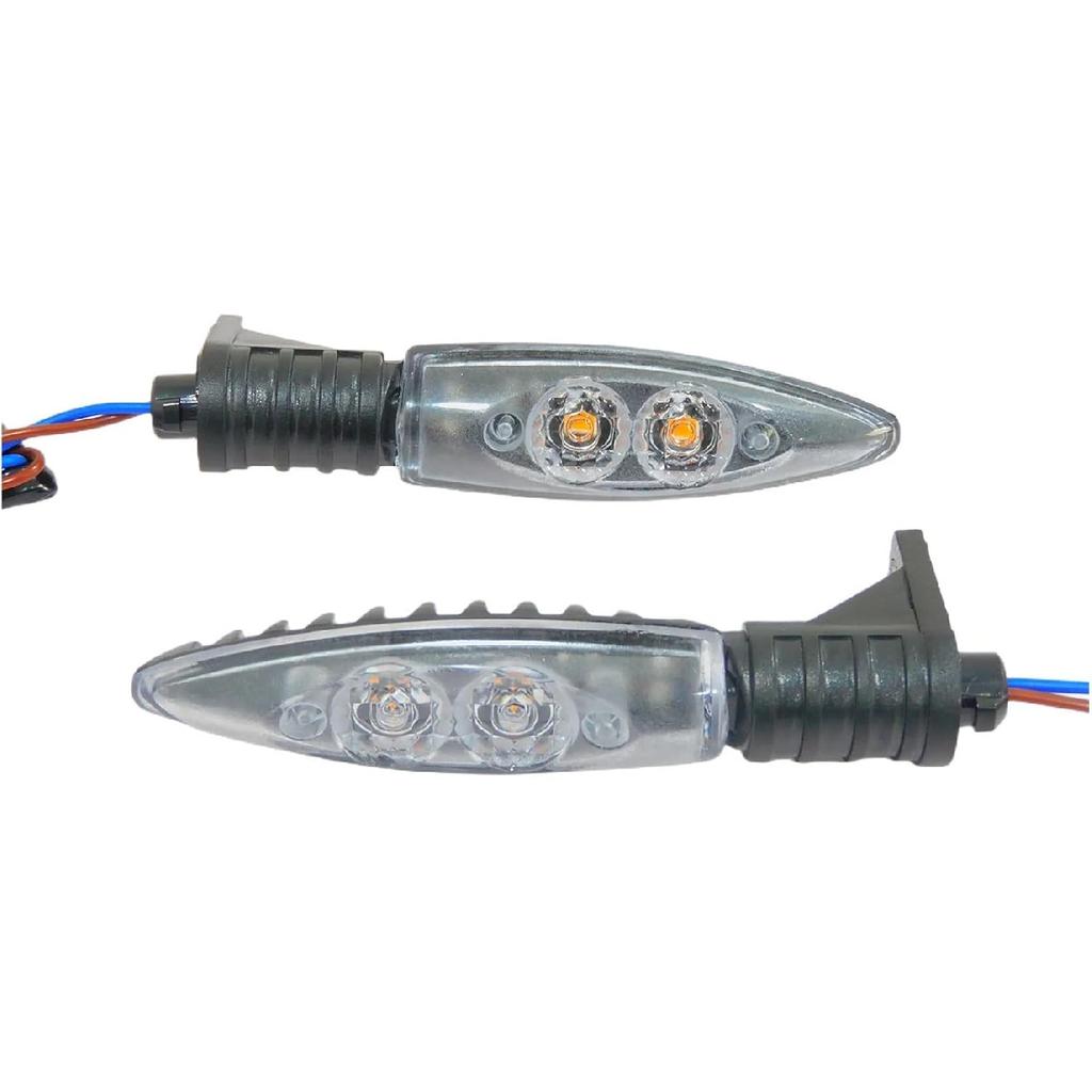 2xMotorcycle Front Rear Turn Indicator Signal LED Lights Compatible With BMW R 1200 GS ADVENTURE 2006-2013 K1200R K1300R F800S F800R F800GS(Rear