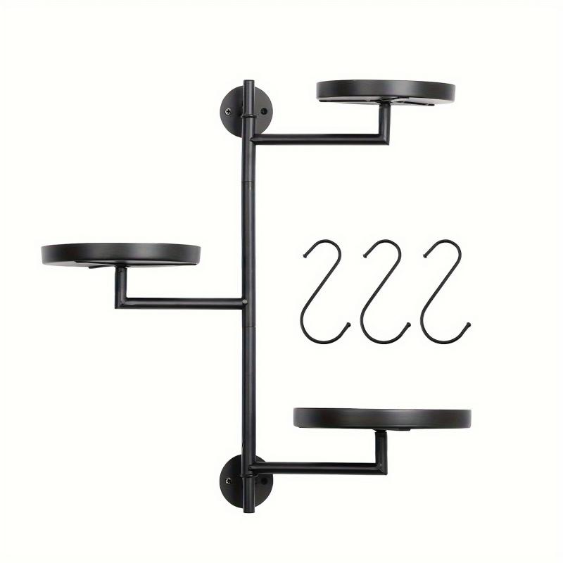 Rotating Window Plant Shelves Indoor, 3-tier Metal Plant Stand, Wall Plant Holder, Window Plant Shelf For Multiple Plants Indoo