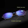 Latest Diamond Cut Bifocal Progressive Reading Glasses Men Blue Light Blocking Multifocal Glasses Ultra Lightweight Frameless Eye Wear