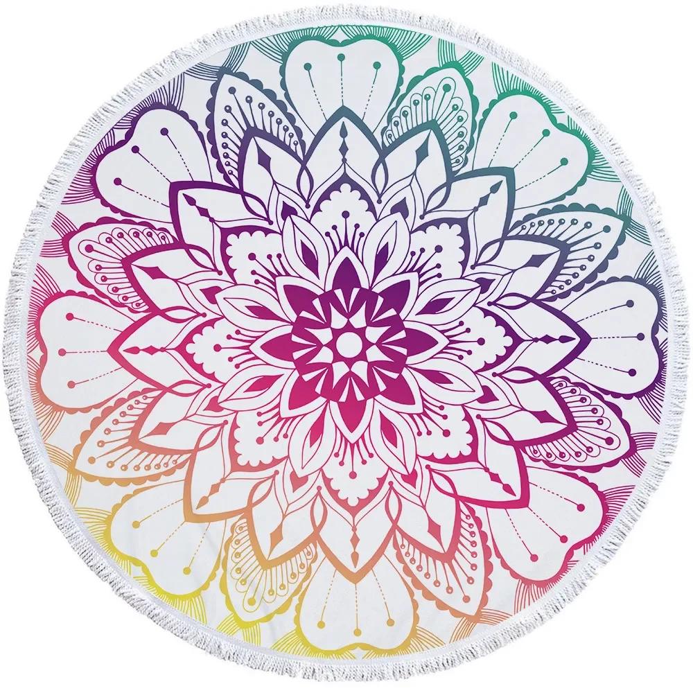 Beach Leisure Resort Creative Beach Towel Microfiber Round Swimming Towel Mandala Yoga Mat Adult Large Round Bath Towel