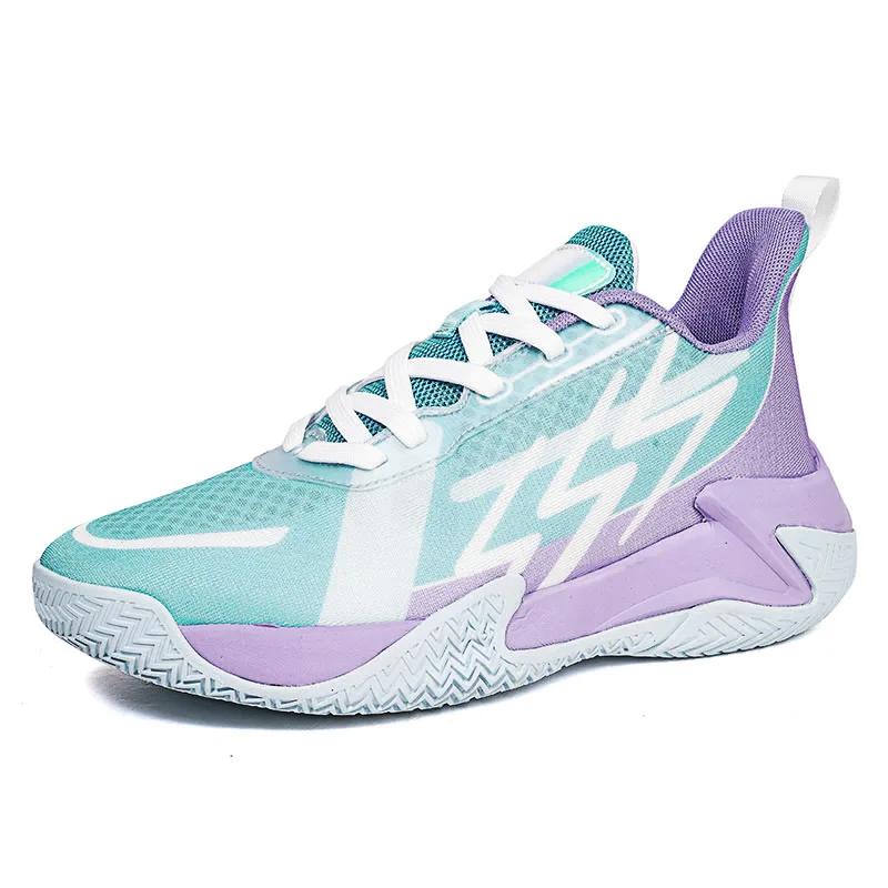 Modne Męskie Buty do Koszykówki Antypoślizgowe Sportowe Męskie Sportowe Oryginalne Studenckie Outdoorowe Oddychające Trampki Trening Boiskowy Buty do Koszykówki