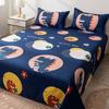 Flat Sheets Brushed Four Seasons Washed Cotton Breathable Bedding Mechanical Wash Simple Bedroom Skin-friendly Cartoon Sheet New