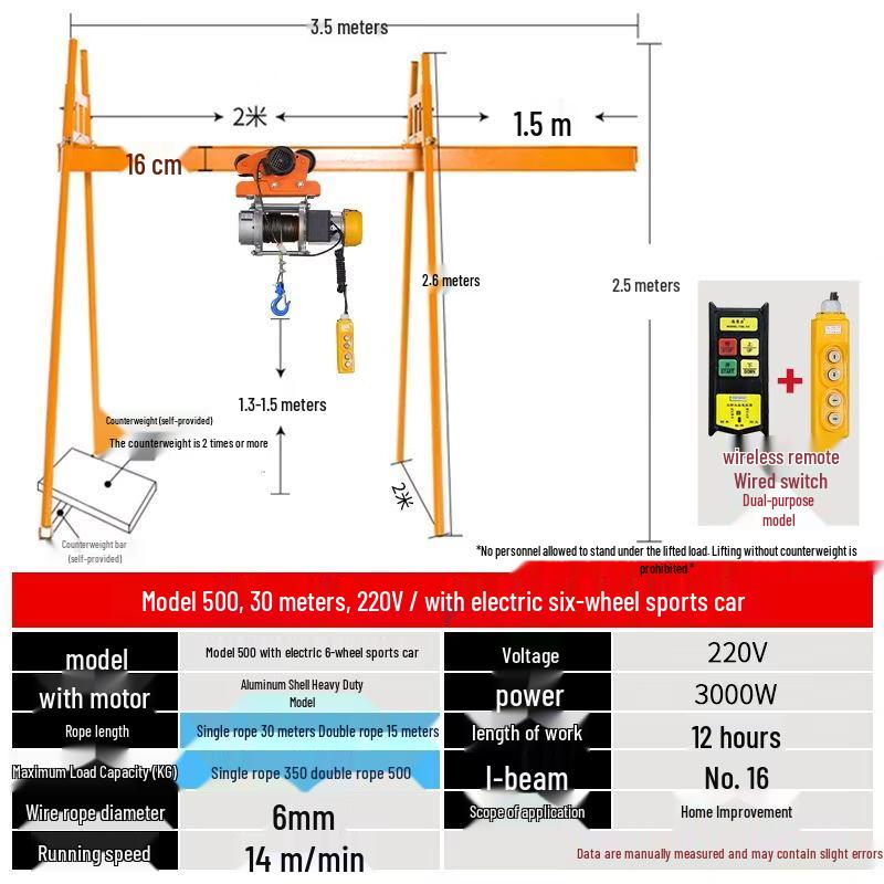 Four-Pillar Track Crane Hoist