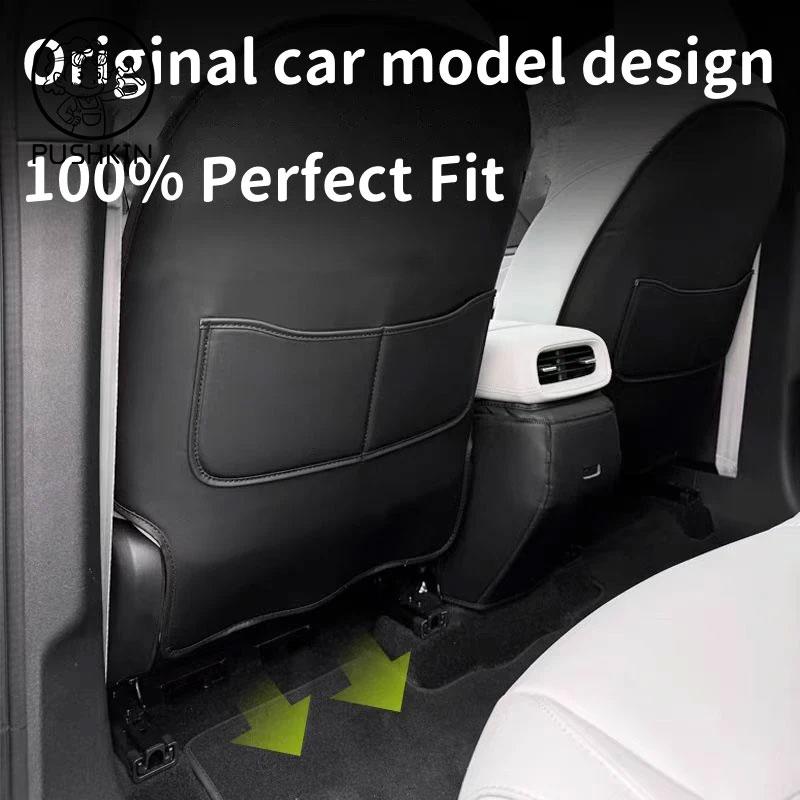 For Xpeng G6 2026 2025 2024 Leather Seat Back Kick Protector Backseat Kick Mat Seat Cover Waterproof accessories