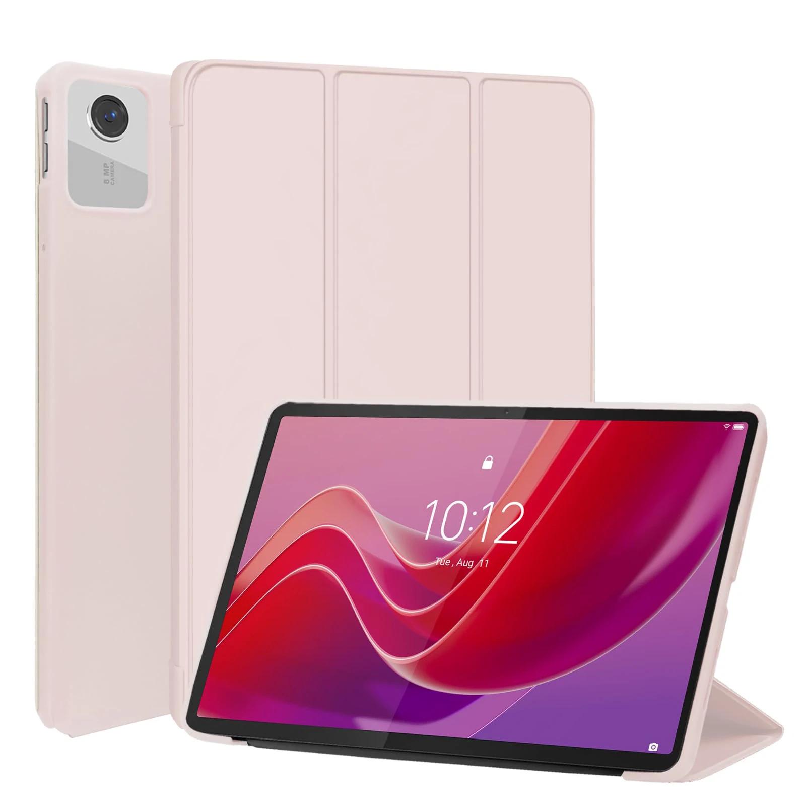 

Case for Tab M11 11 inch TB330FU TB330X TPU with Auto Wake/Sleep Flip Stand Closure Smart Cover for Xiaoxin Pad Lenovo Tab M11 2024 розовый
