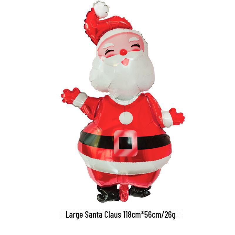 

«Різдвяні повітряні кульки з алюмінієвої фольги: Декорації Санта-Клауса, оленів, сніговика та пінгвінів Big Santa Claus