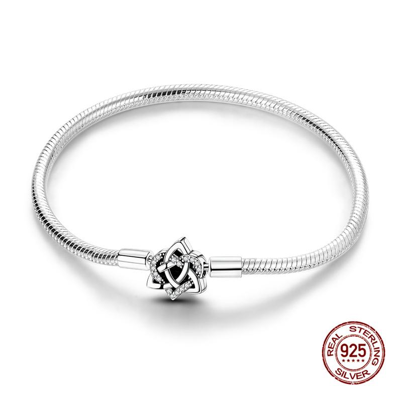 

Bracelet Silver 925 Original 17-20CM Fully Encrusted Cute Paw Women s Bracelet Zircon Bracelets Fit DIY Charms Jewelry Gifts Hot 20cm