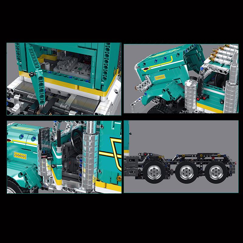 Mould King 13201 Technical Car Toys RC American Truck Building Block Motorized Enginerring Truck Brick Set Kids Christmas Gift