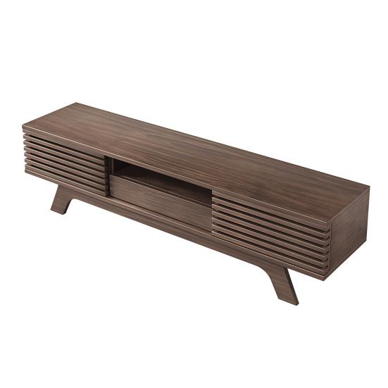 TV Media Cabinet with One Drawer And Two Doors Furniture Panel Panel Cabinet. Unique Design Vintage Wood Color. 150x35x44cm Television Stand