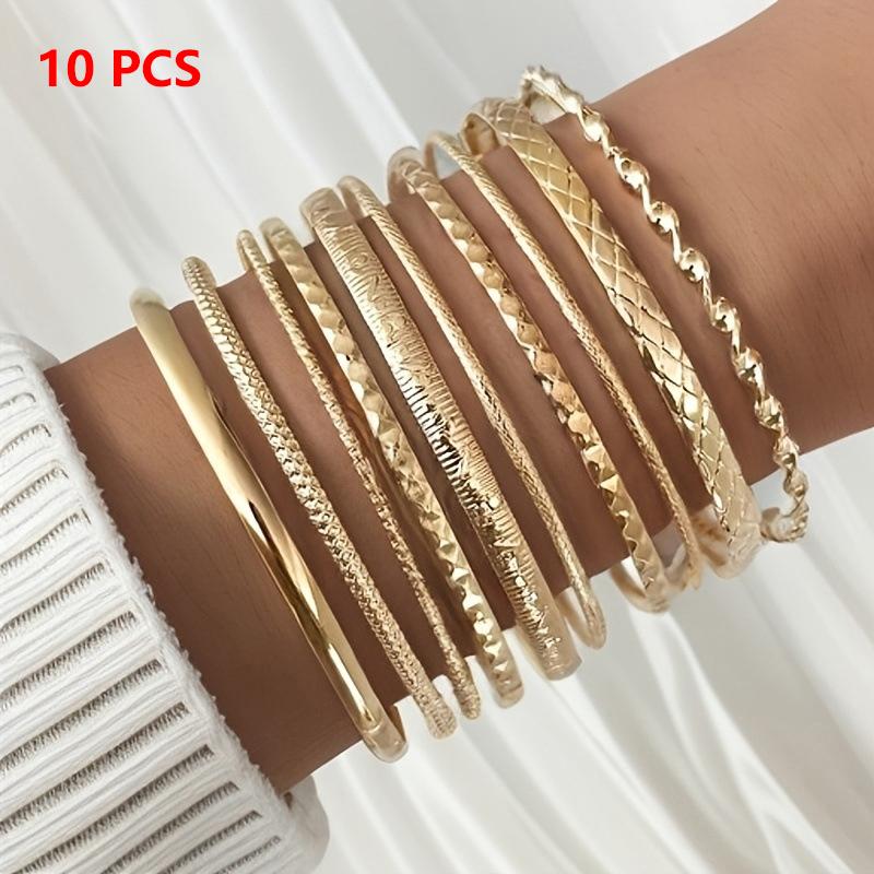 

1 комплект многослойных браслетов в стиле бохо для женщин и девочек, универсальные ретро-браслеты, ювелирные изделия, аксессуары, подарки