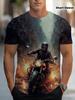 Ανδρικό Γραφικό T-Shirt Μοτοσυκλέτας