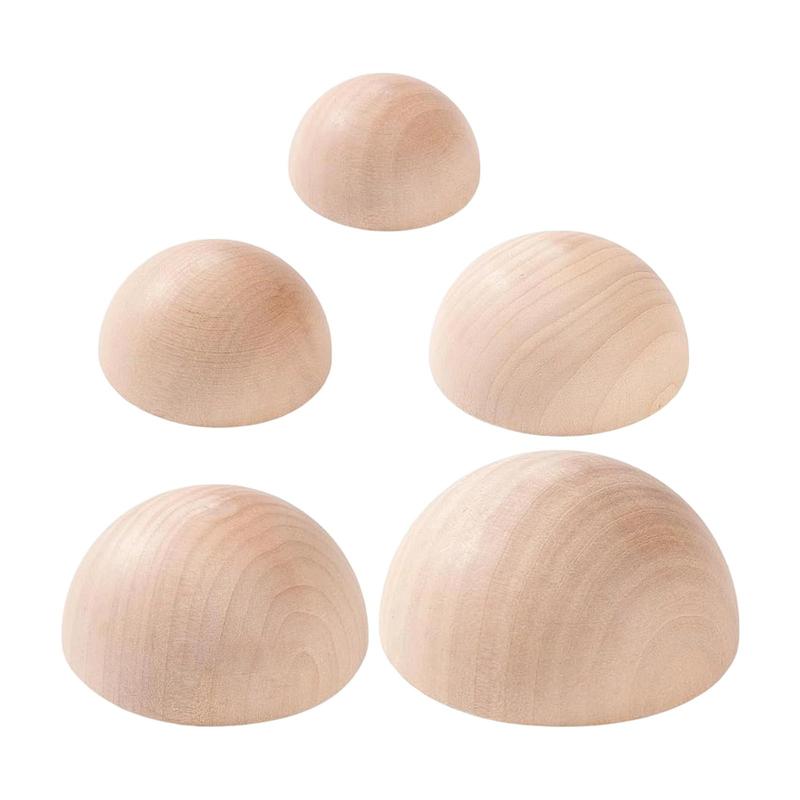 Pottery Plate Press Tool Premium Wooden Half Round Mold for Crafting Clay Bowls Plates Pottery DIY 8cm