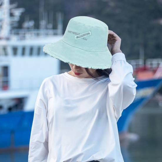 Fishermen Hat with Neck Protection Furry Trim Wide Brim Lightweight Sun Hat