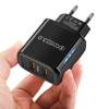 Mark 36W Dual USB Charger with LED, Dual Port for Fast Charging, Travel Charger