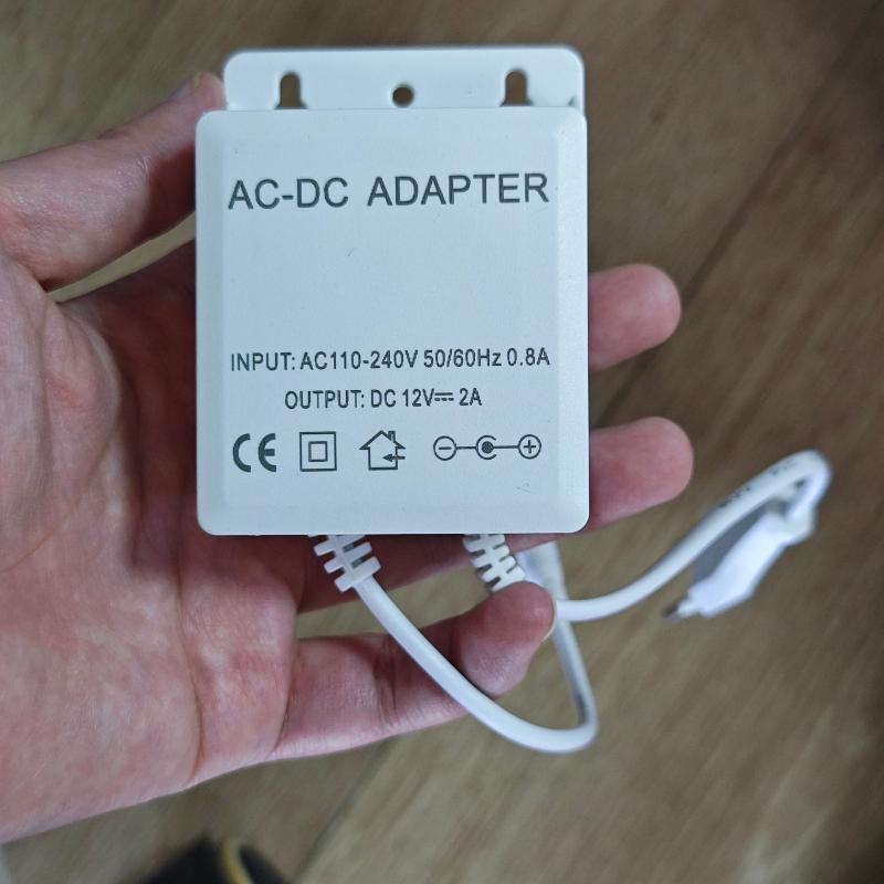 

1 Piece Waterproof Power Adapter Dc12V 2A Eu Plug For Cctv Security Surveillance Ahd Camera Charger Nvr Dvr Input Ac100V-240V 1