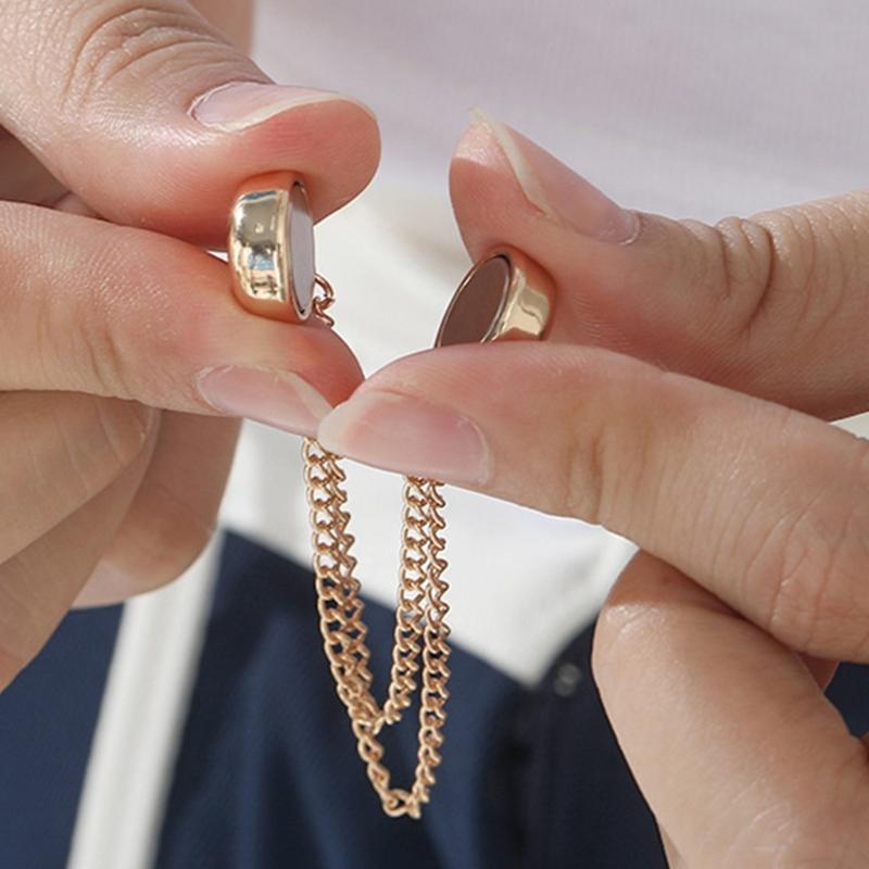 Magnetic Pants Clothing Clips Headscarf Pin Easy Attach Detachable Grip for Trousers T-shirt Secure Magnetic Clips