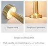 3 Color Led Table Lamp Restaurant Lamps Rechargeable Bar White For Bedroom Vintage Bedroom For Nightstands Metal For Living Room