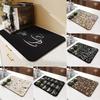 Coffee Cup Drying Mat Cartoon Black Non-slip Absorbent Diatom Tableware Cup Kitchen Counter Drain Mat  Oven Microwave Fridge Pad