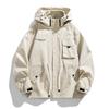 2026 Men's Plus Size Hooded Workwear Jacket for Spring and Autumn