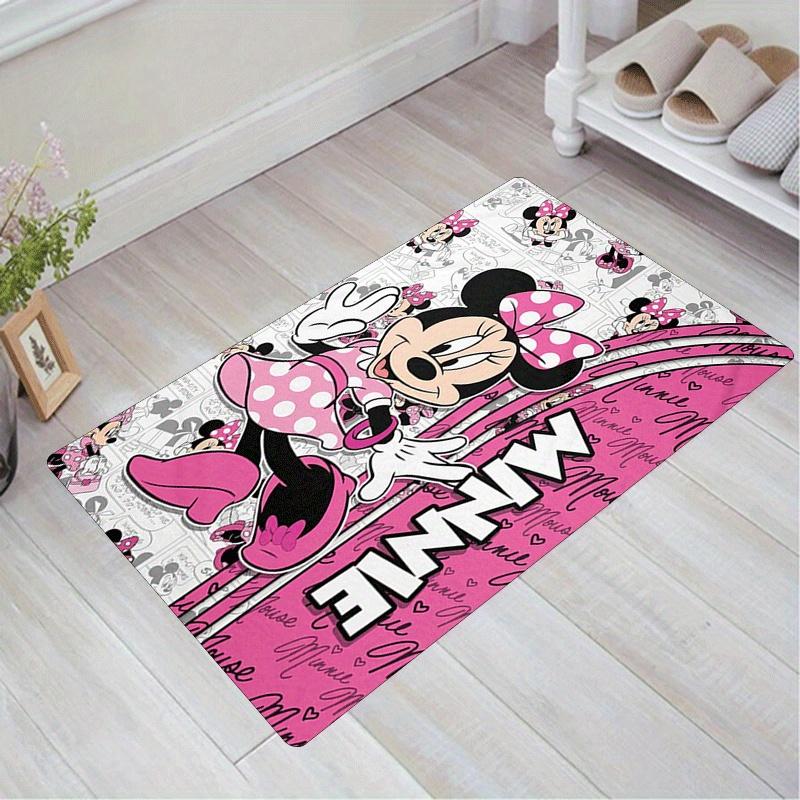 

1pc Cute Minnie Rug Anti Slip, Non Shedding, Ideal for Living, Bedroom & Laundry Handcrafted Home Decor 60cm by 90cm