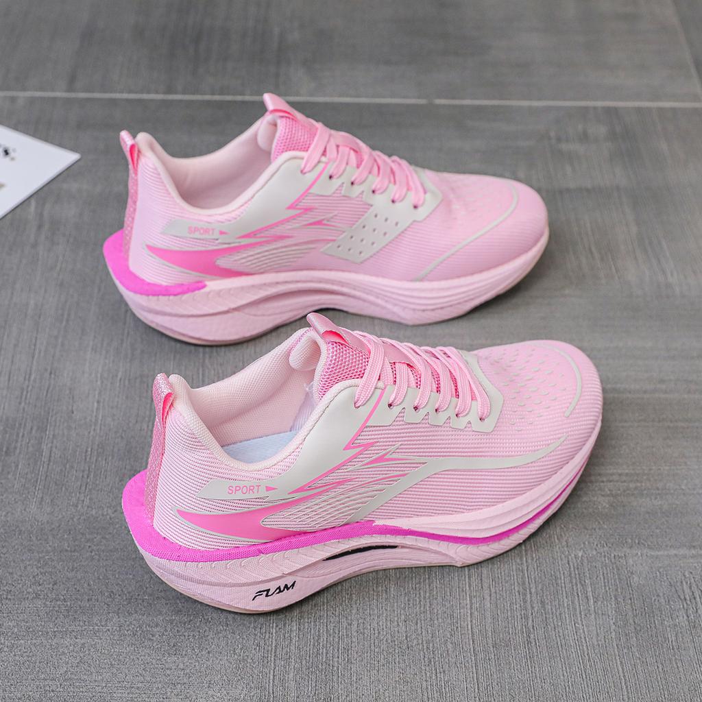 Running Shoes Men Shoes Thick-soled Lightweight Sports Shoes Women Lace-up Mesh Breathable Wear-resistant Casual Shoes Men