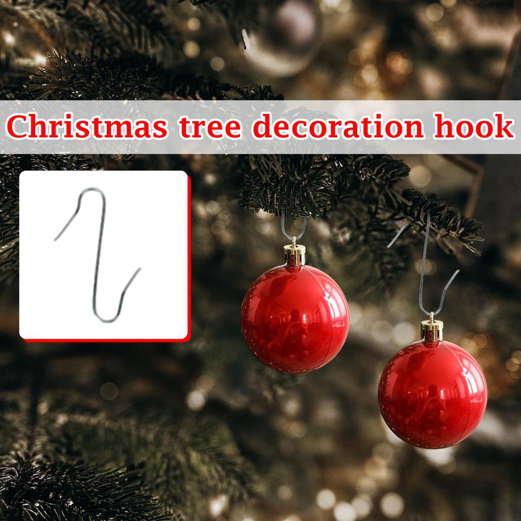 S-shaped Hooks, Christmas Tree Decoration Hooks, Christmas Ornament Accessories, Wire Hooks, Multi-functional C-shaped Hooks.