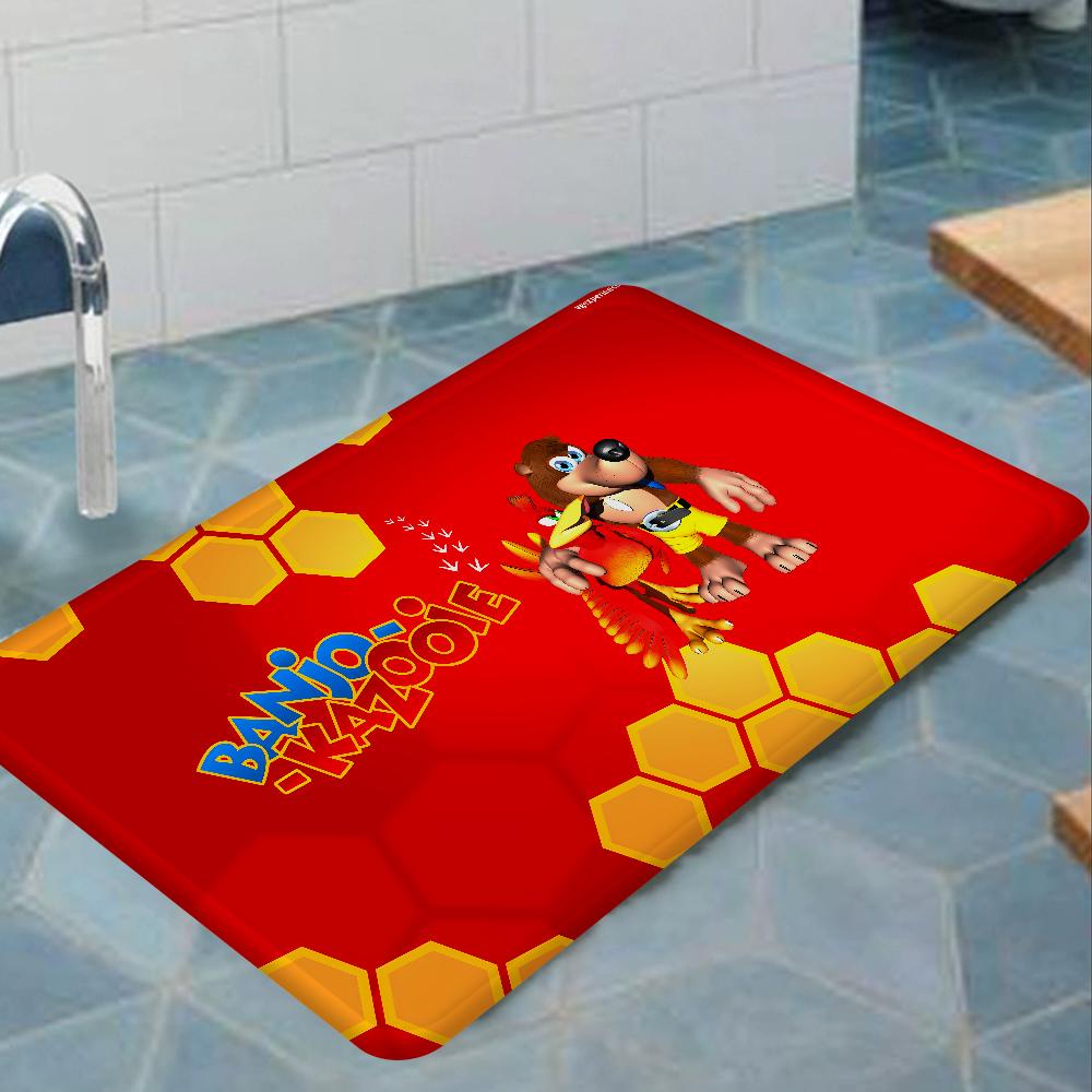 Banjo Kazooie Floor Mat Retro Multiple Choice Living Room Kitchen Rug Non-Slip Modern Home Decor