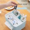 Desktop Remote Control and Tissue Storage Box: Dust-Proof, Simple, Creative, Multi-Functional Organizer for Living Room Coffee Table