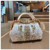 Fashionable Large Capacity Single Shoulder Crossbody Sequin Studded Diamond Handbag