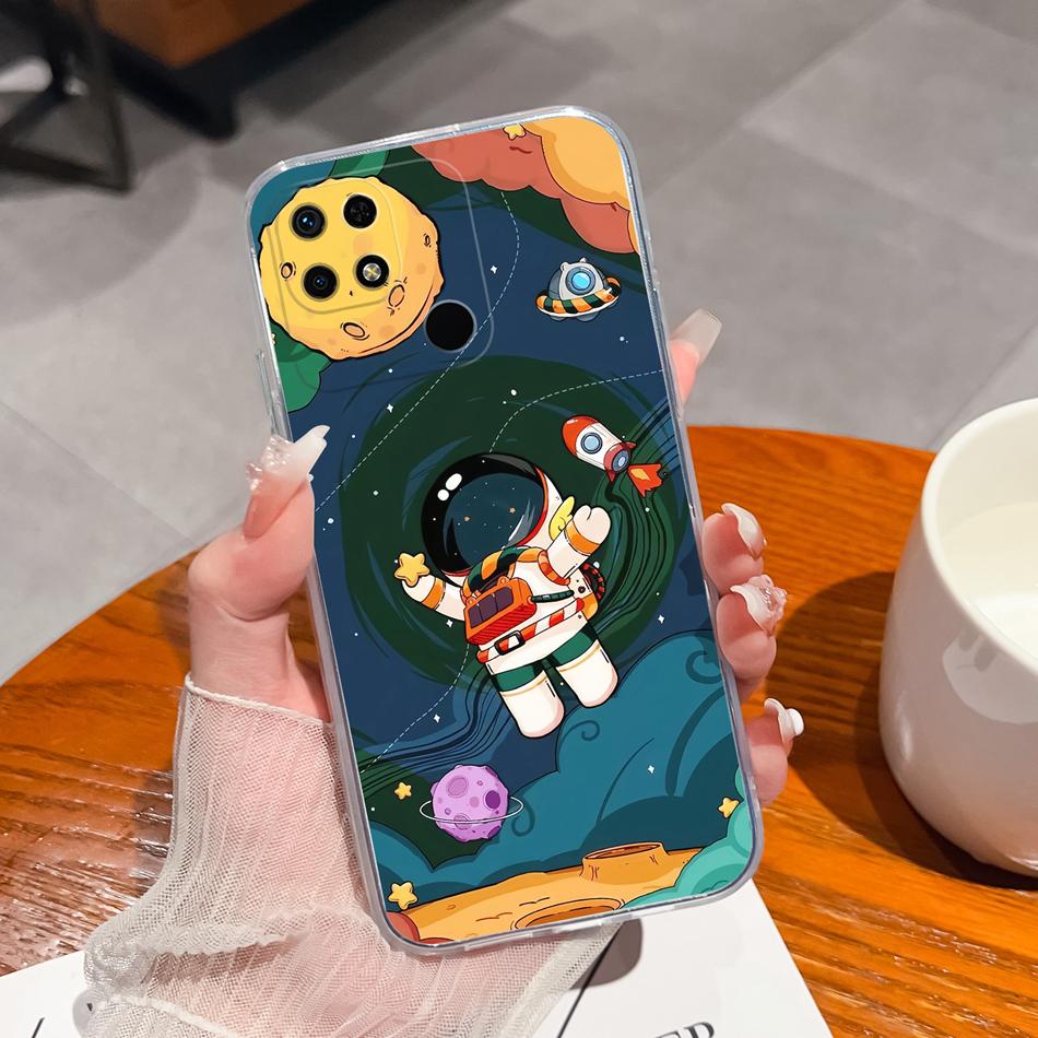 Covers For Redmi 10C Case Stylish Fun Soft Transparent Slim Silicone Anti Drop Phone Shell For Xiaomi Redmi 10 C Bumper Fundas