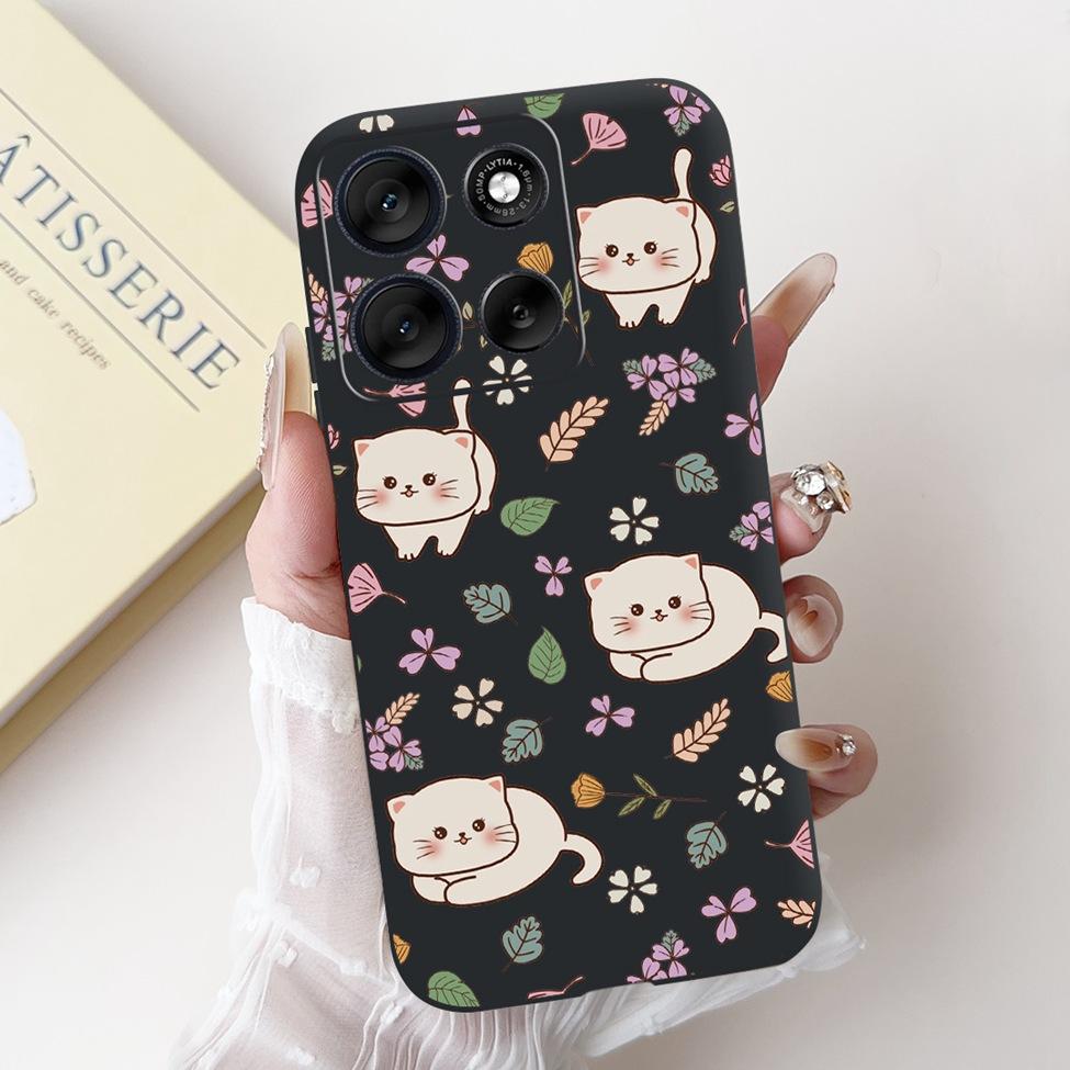 5G For Motorola Moto G56 G86 Cover For Motorola Moto G86 Case Silicone Fashion Butterfly Luxury Cute Funny Painted Back Cover