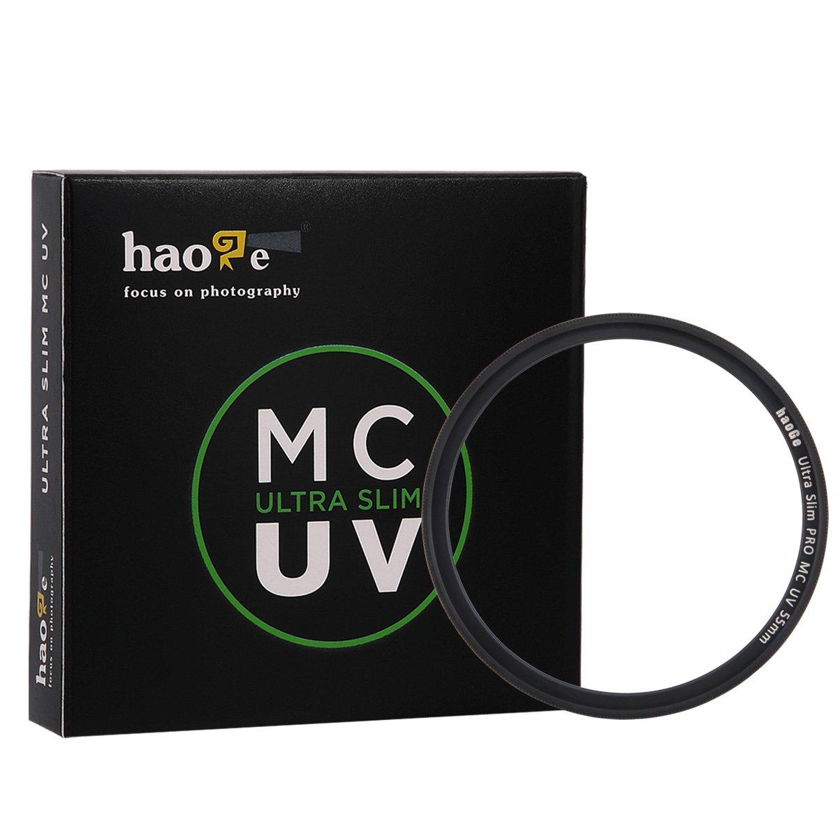 

Haoge 55mm Ultra Slim Protective MC UV Ultraviolet Lens Filter for Tamron Digital Camera DSLR Lenses Multi-Coated Canon, Nikon, Sony, Minolta, Pentax,