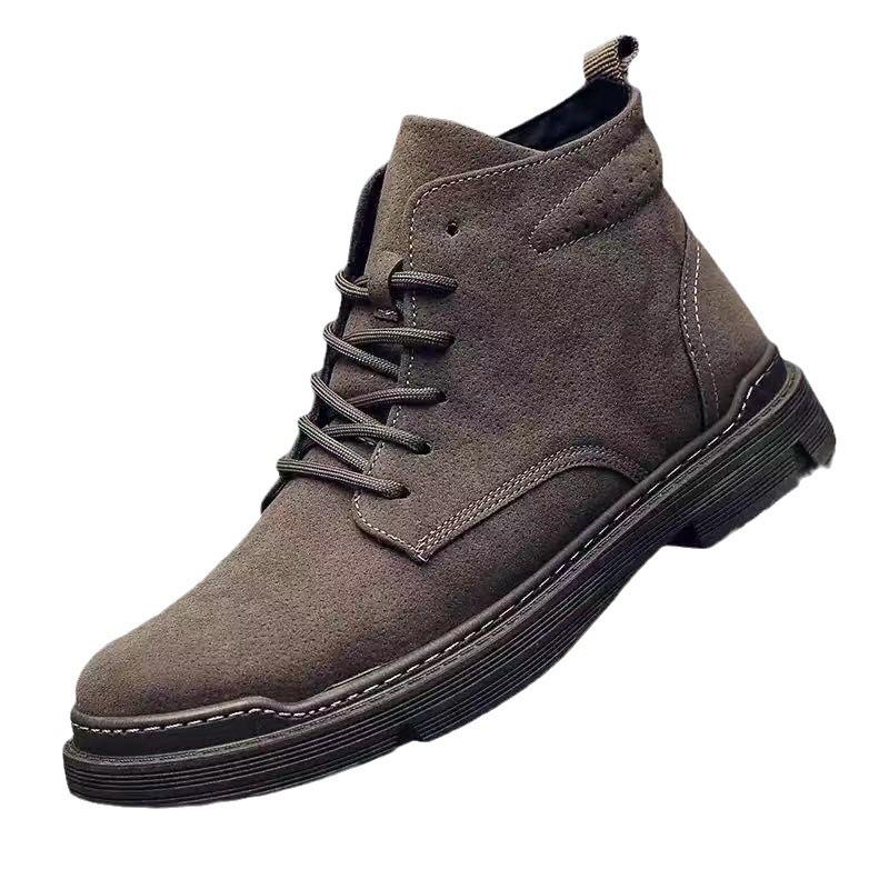 Autumn and winter new warm men's shoes high-top Martin boots tooling boots men's shoes Wolf Warrior fashion breathable thickened men's boots