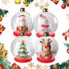 60cm Giant Light Up Christmas Ball Outdoor Inflatable Decor Waterproof Glowing Holiday Sphere for Garden Party Xmas Decoration