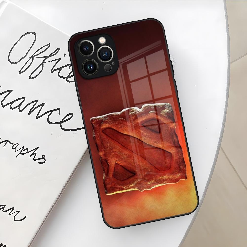 Game Dota 2 Logo Phone Case for Iphone 17 16 Air 15 14 12 11 13 Pro Max Mini X Xr Xs Se Puls glass Cover