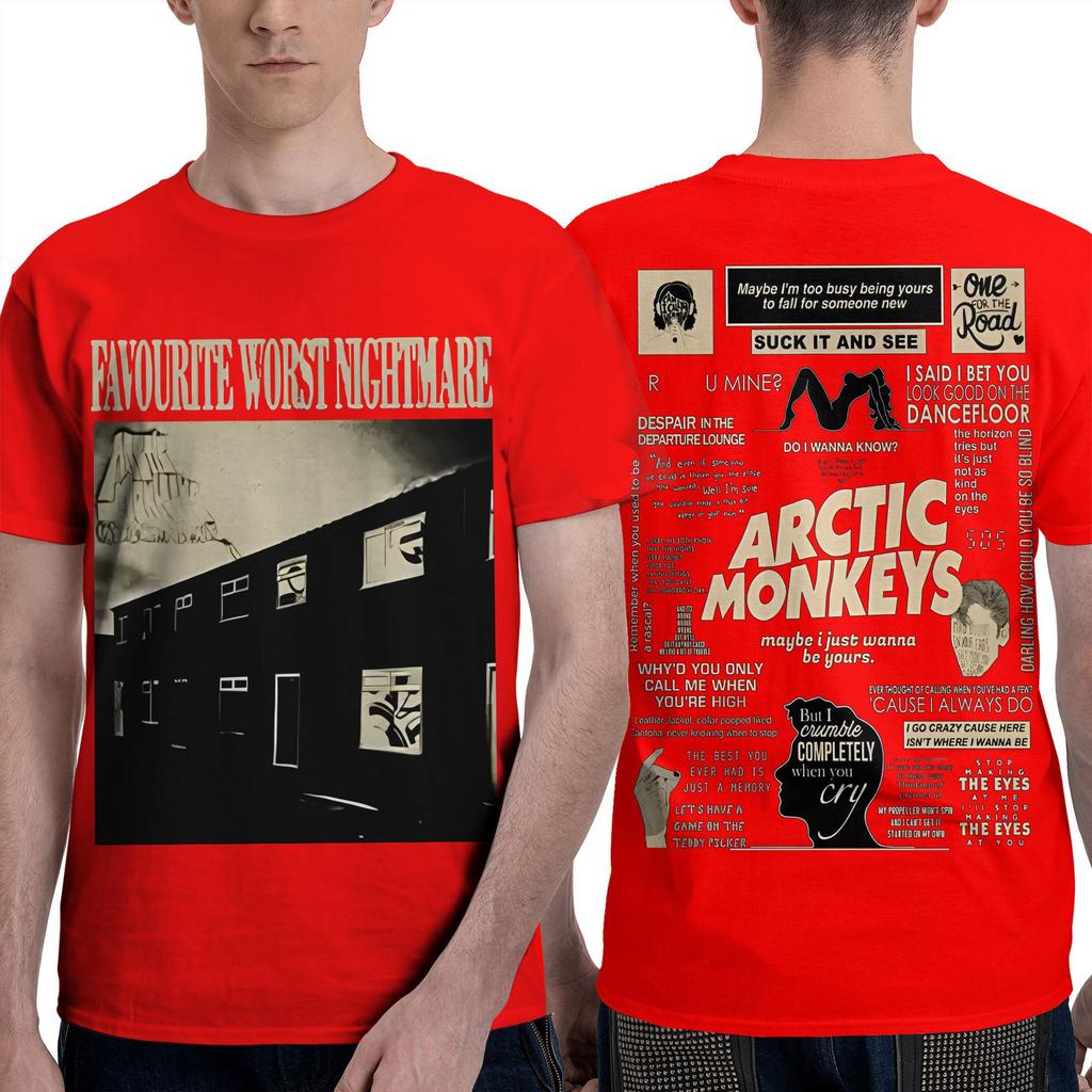 Arctic Monkeys T-Shirt Erwachsene Hip Hop Awesome 100 Baumwolle T-Shirts Sommer Rundhals Beliebtes T-Shirt Bedruckte Übergroße Kleidung