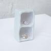 fillow puffy double heart ring
