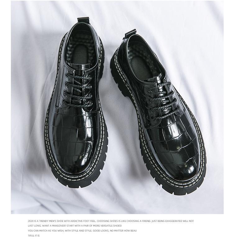 Herren Übergröße Leder Low-Tops 2024: Trendige Schuhe mit dicker Sohle und Höhenvergrößerung für Frühling & Herbst