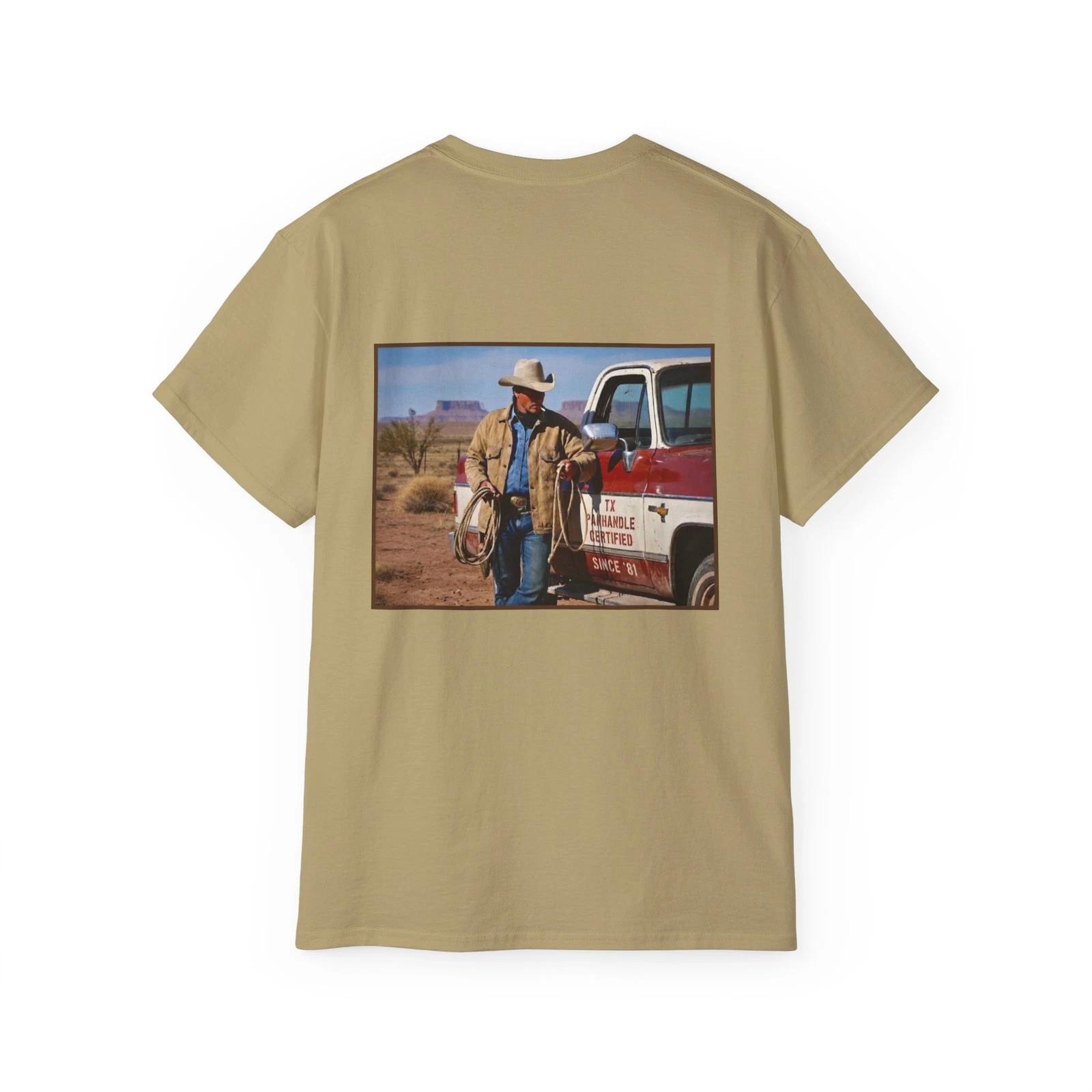 TEXAS PANHANDLE CERTIFIED West Western Cowboy Ranch Classic Truck Tee 3XL