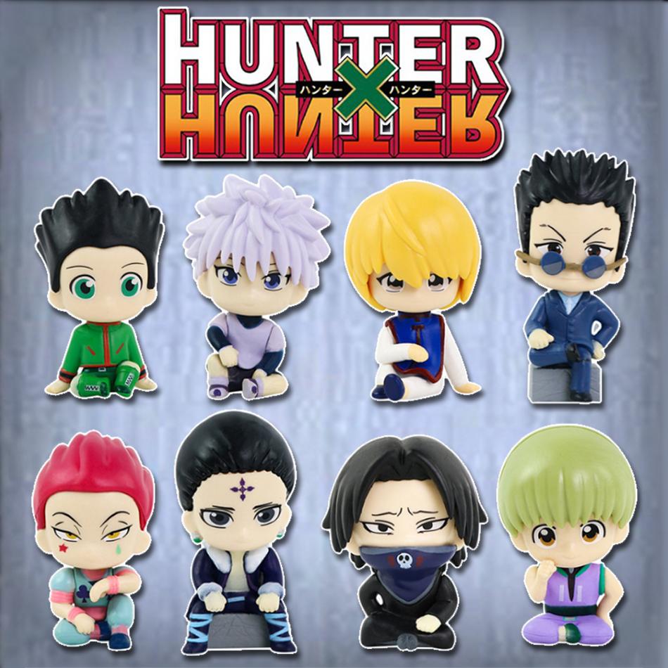 Q Version Anime Characters Model Toy Hunter×Hunter Figure Pvc Statue Anime Manga Figurine Collection Model Figure Toy Kids Gifts