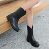 Autumn Winter Women's Waterproof Rain Boots - Anti-slip Rubber Shoes for Kitchen & Car Washing Thick Sole Design
