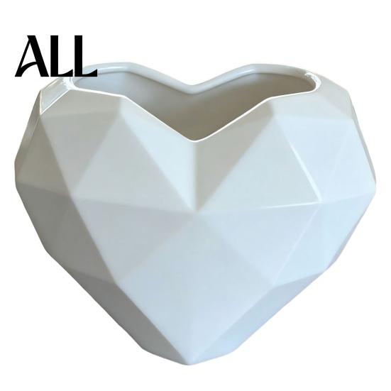 Vaso Decorativo da Giardino Forma Geometrica Cuore Fioriera, Fiore Decorativo per Fioriera Piccola da Interno Esterno, Fioriera Creativa Amore Casa Balcone