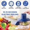 USB Rechargeable Automatic Fruit Vegetable Peeling Tool For Grape Cherries Tomatoes Easy Operation Kitchen Essential