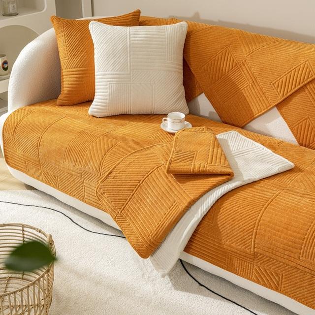 

Чехол для дивана в скандинавском стиле, утолщенный нескользящий коврик для подушки для гостиной, универсальные чехлы для дивана, полотенце на спинку, секционный коврик для дивана 1pc 45x45 pillowcase