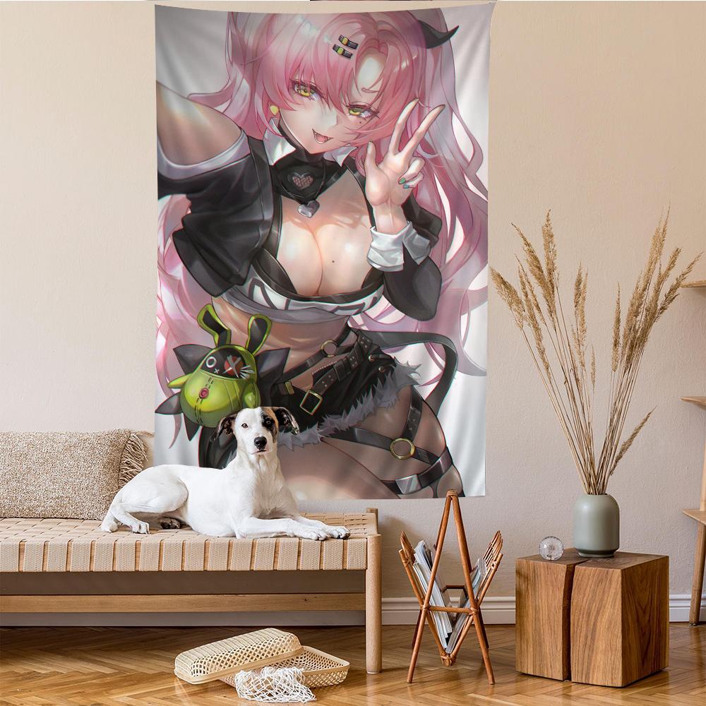 Zenless Zone Zero Colorful Tapestry Wall Hanging Hanging Tarot Hippie Wall Rugs Dorm Wall Art Decor