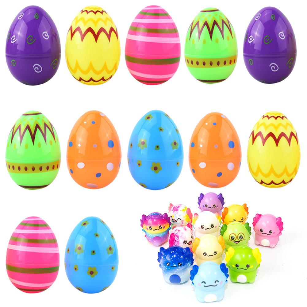 12/24 Pack Easter Basket Stuffers with Fidget Toys Surprise Easter Eggs for Kids Easter Egg Hunt Game and Party Favors