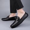 Fashion Fashion Men Loafers Slip on Classic Fashion Lazy Shoes Lightweight Genuine Leather Comfy Driving Shoes New Men Shoes Loafers