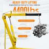 2 Ton 4000 LBS Hydraulic Engine Hoist: Heavy Duty Folding Cherry Picker with Telescopic Boom for Auto Repair