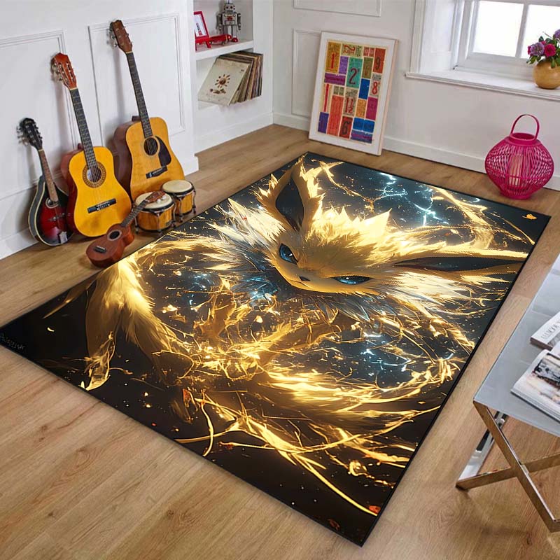 Cute P0kem0n Eevee Fusion Pattern Carpet Home Large Area Rug Bedroom Living Room Sofa Study Non-slip Mats Gift Next Day Shipping
