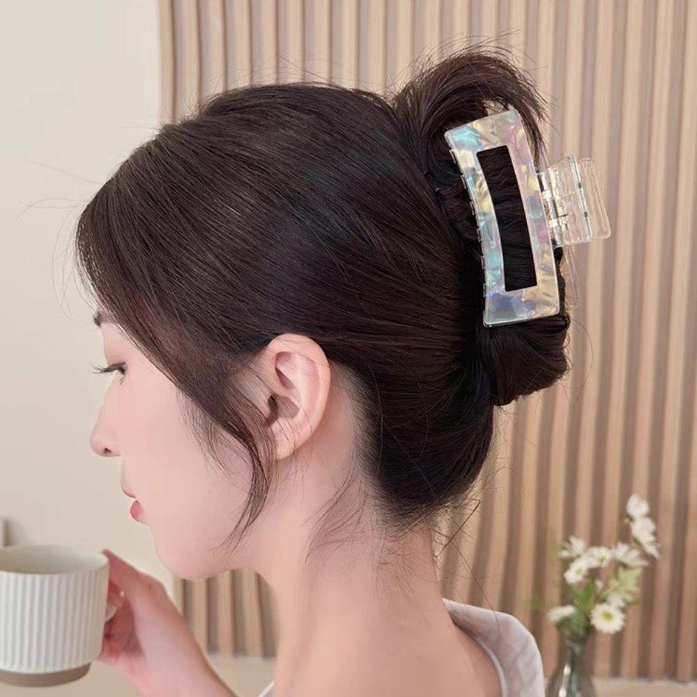 Shark Clip Acetate Hair Clips Korean Style Geometry Hair Claw  Hair Accessories